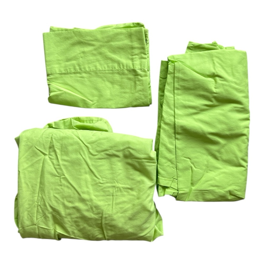 Bright Green Twin XL Bed Sheet Set PLAY